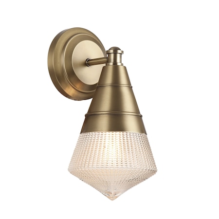 Maxim Lighting Hargreaves 1-Light Wall Sconce, Natural Aged Brass 10391PRNAB